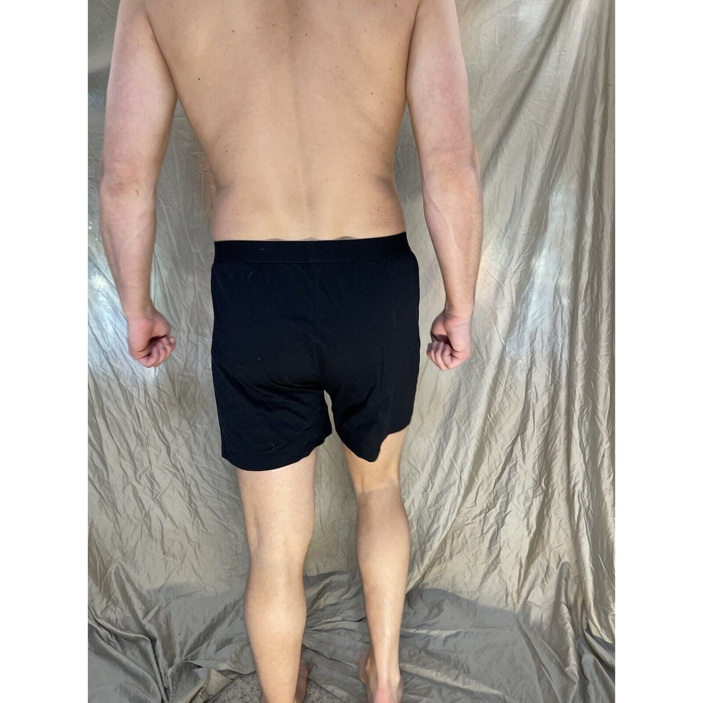 men's black innersy cotton blxer shorts knit boxer Medium