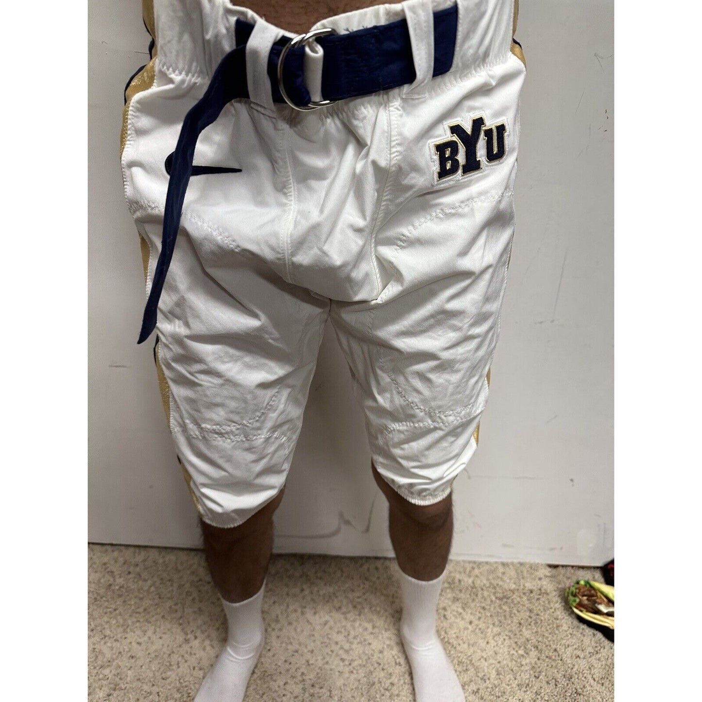 Men’s White BYU Football Pants Nike Size 36