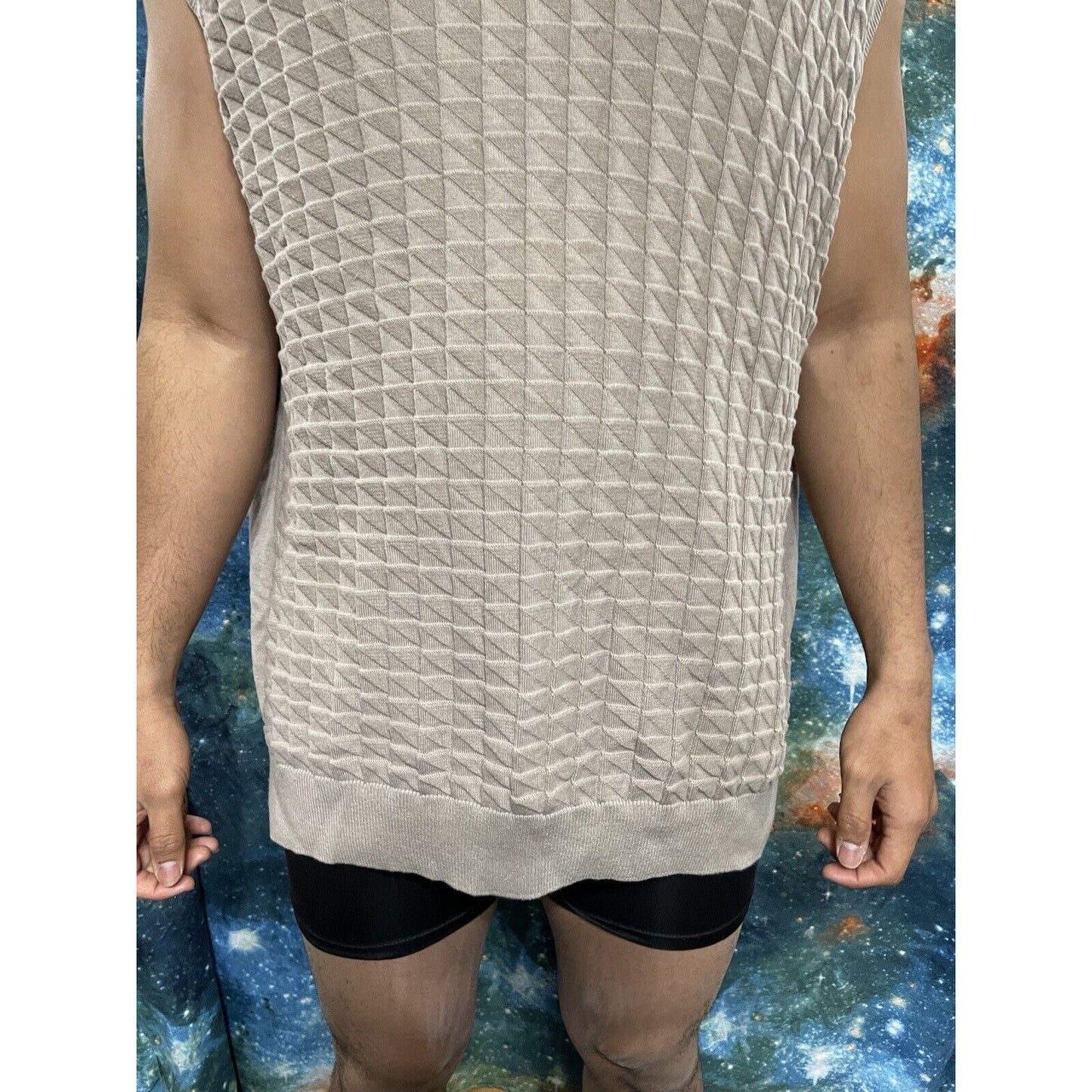 Men’s David Taylor Collection 2XLT Tan Sweater Vest