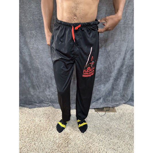 Men’s Black Star Wars Medium Darth Vader Join The Dark Side Pajama Pants Lounge