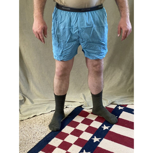 Fruit Of The Loom Men’s XL Sky Blue Cotton-blend Boxer Shorts New
