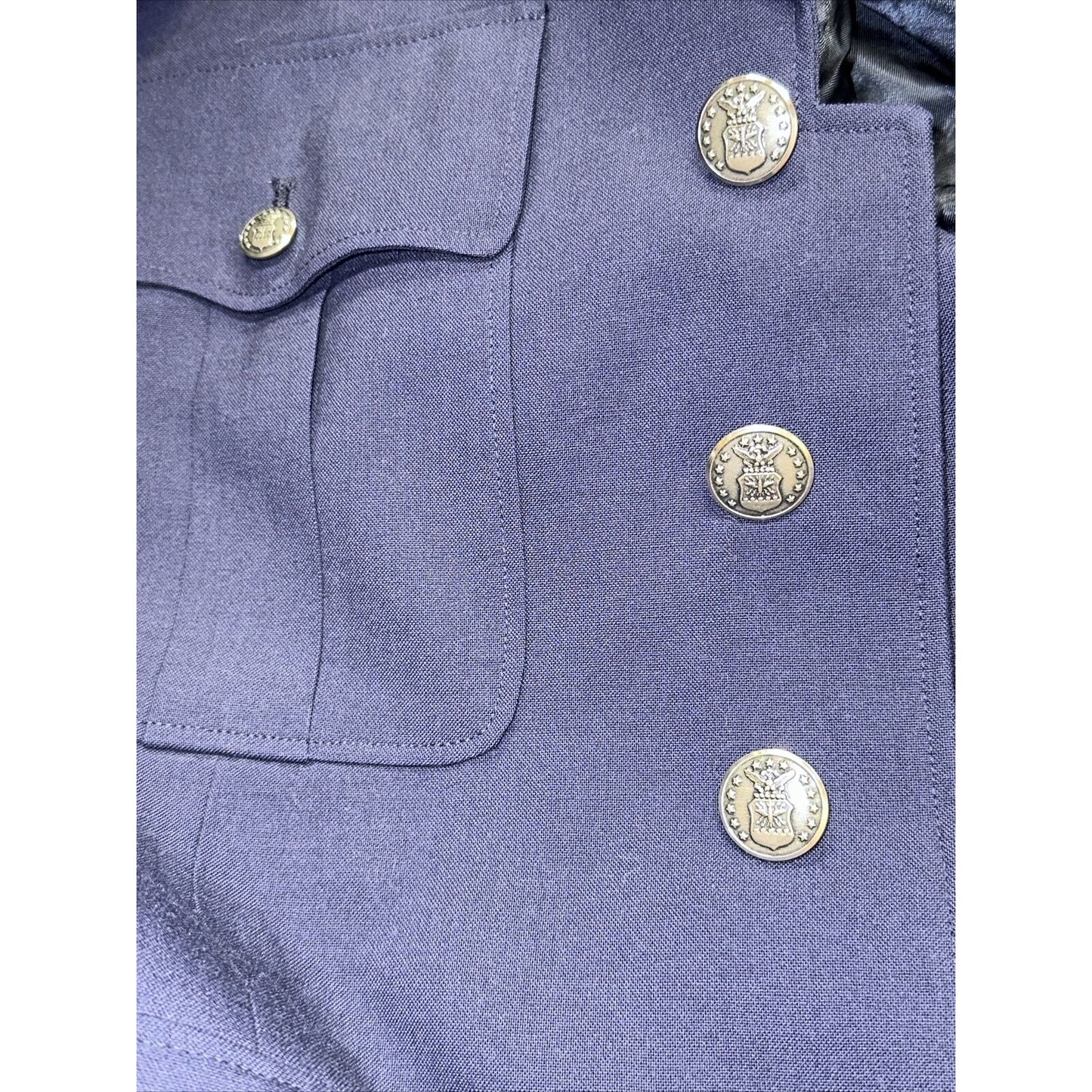 Men’s 40R USAF Air Force Service Coat Navy Blue Uniform