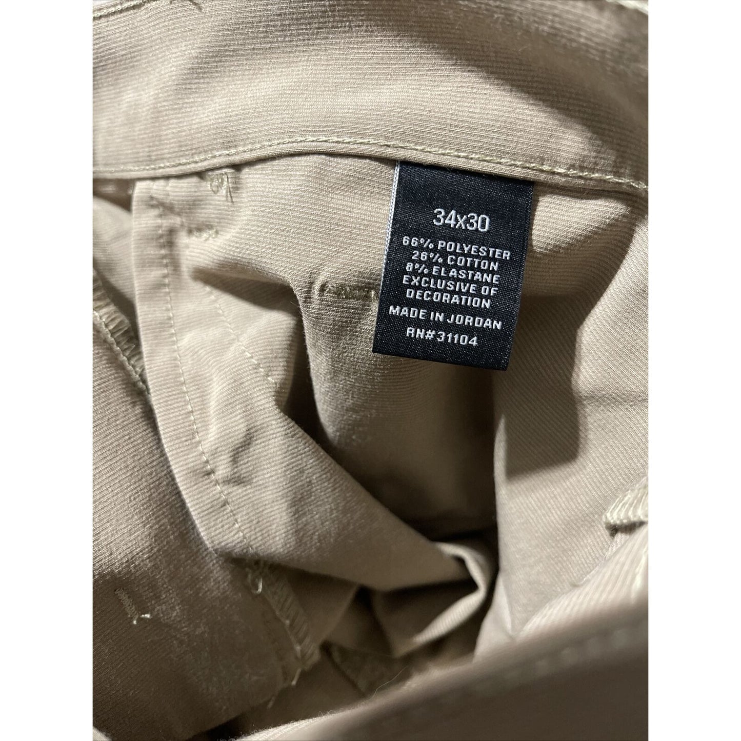 Men’s Khaki 34x30 Pro Tour Slacks / Athletic Pants