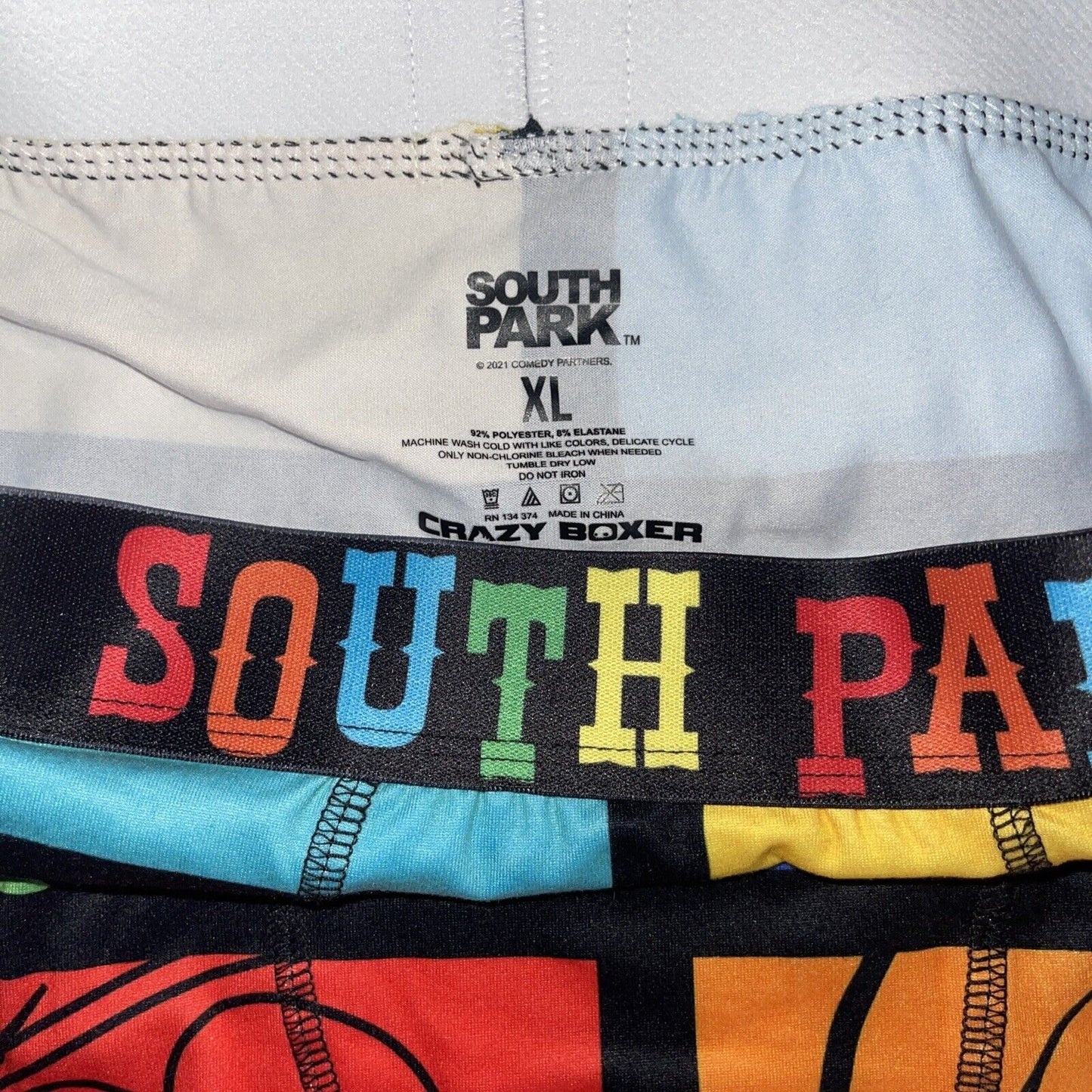 New Men's South Park Boxer Shorts Underwear XL Colourful Multi