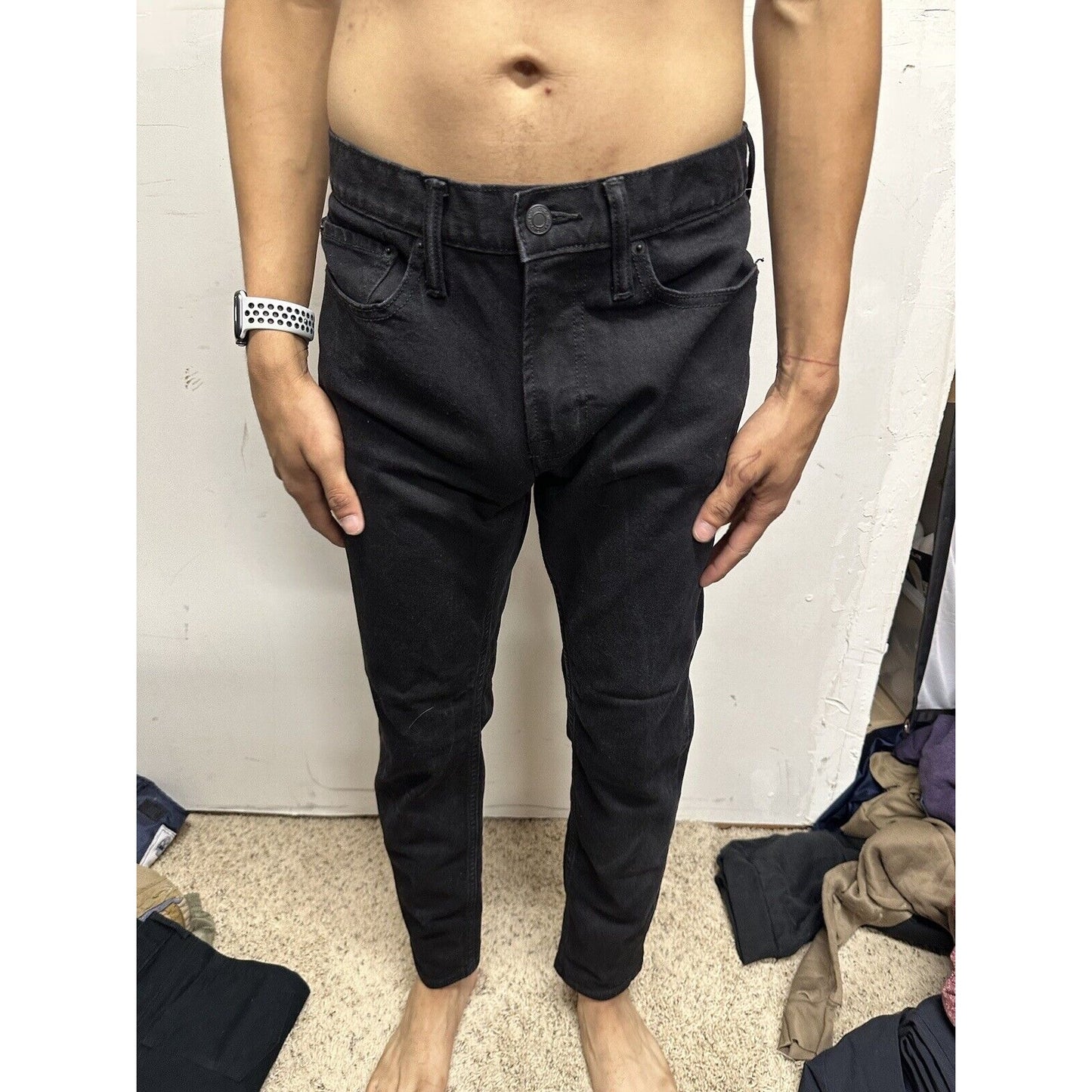 Men’s Black Old Navy 29x30 Relaxed Slim Taper Built In Flex Jeans Pants