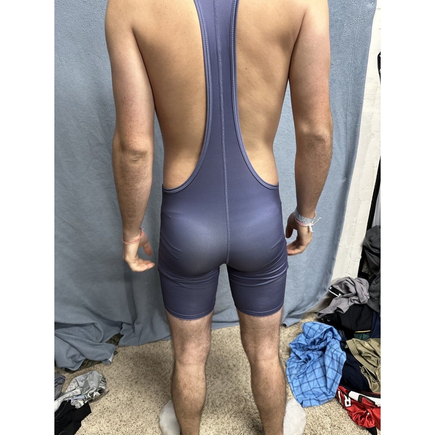 Men’s Tauwell Athletics Gray Wrestling Singlet