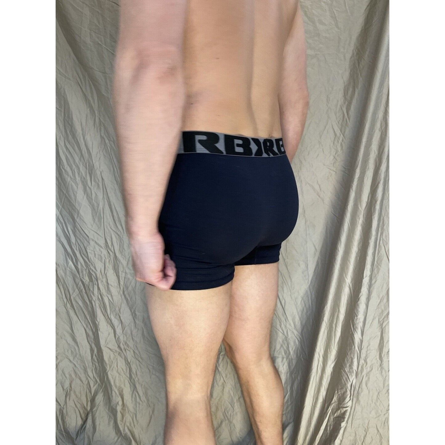 men's navy blue rbx large compression boxer briefs