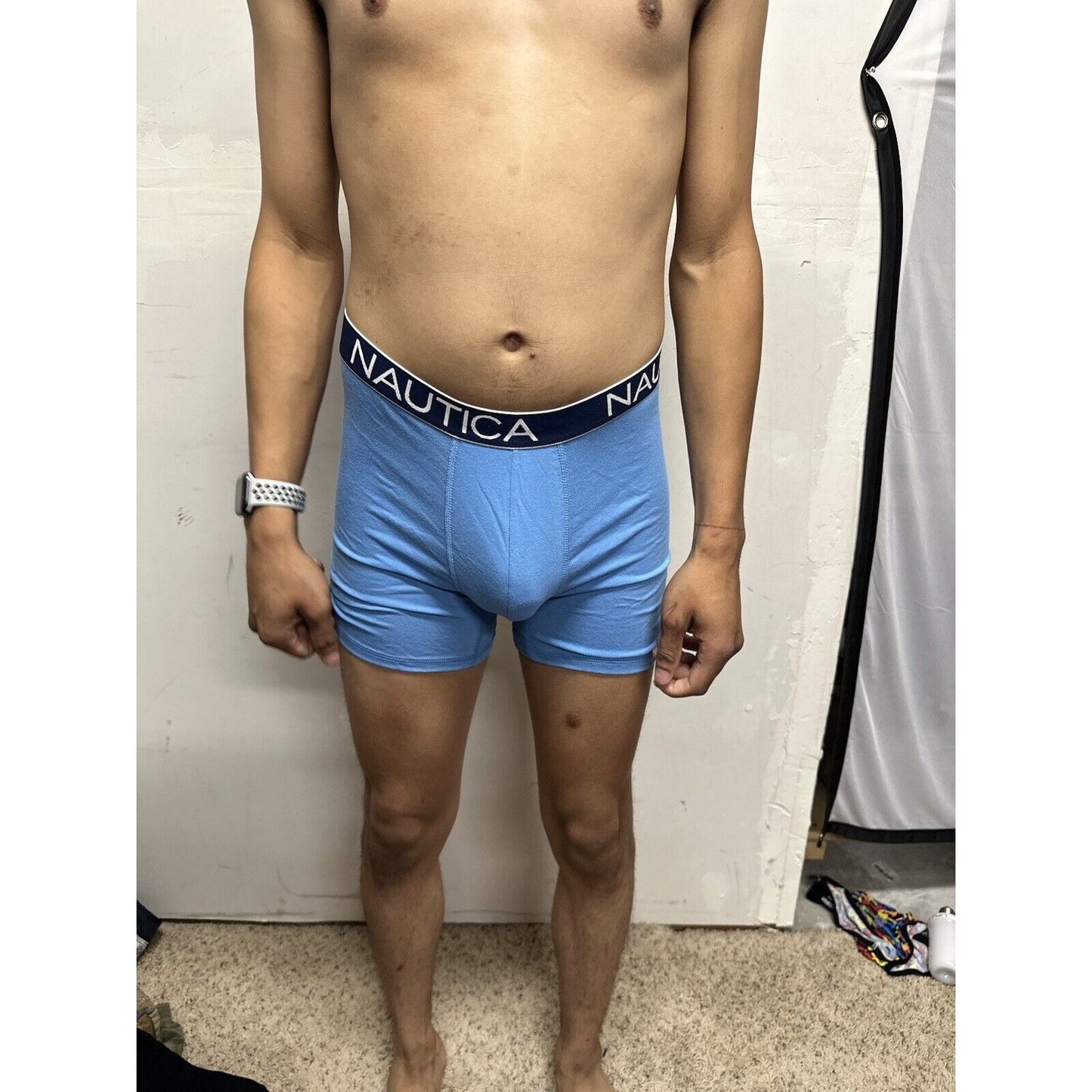 Men’s Nautica Light Blue Boxer Briefs Medium