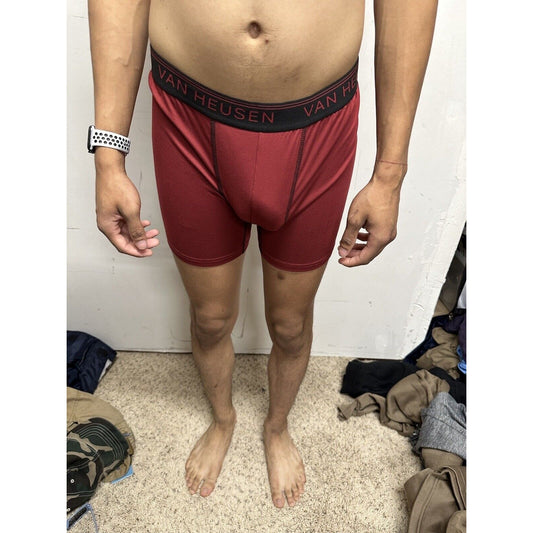 Men’s Rust Colored Medium Van Heusen Compression Boxer Briefs