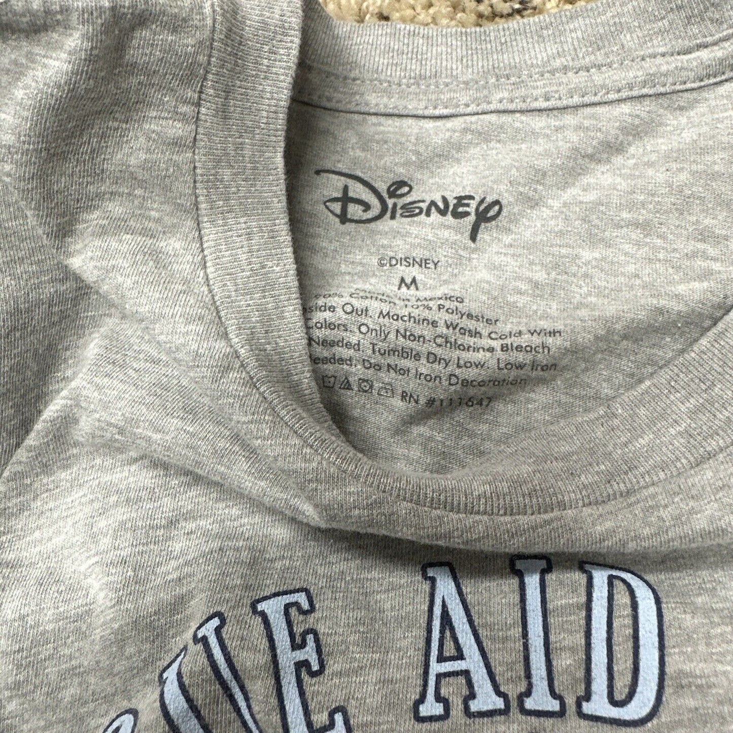 Men’s Gray Disney Medium Tshirt Rescue Aid Society