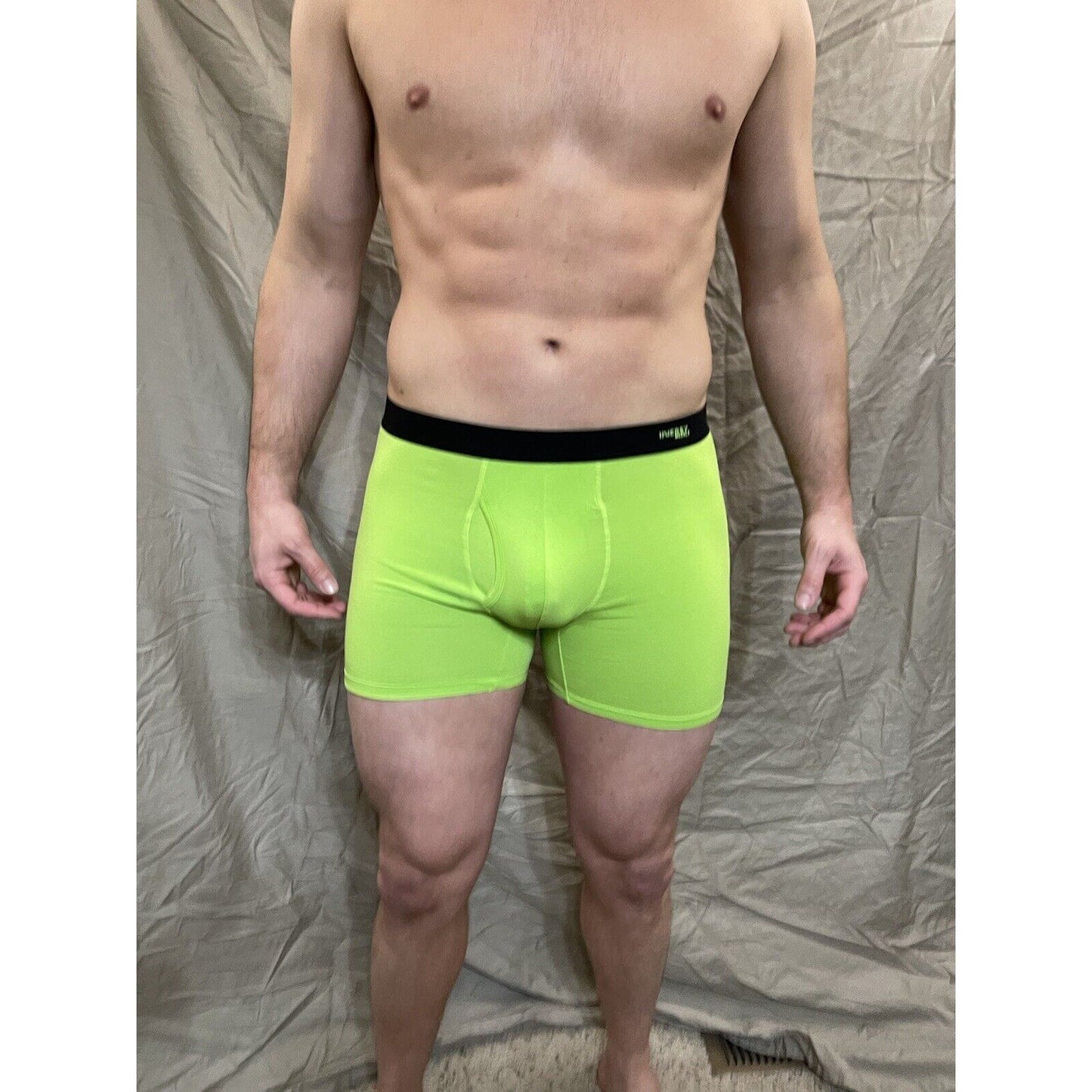 men's neon green inersy weekly medium boxer briefs