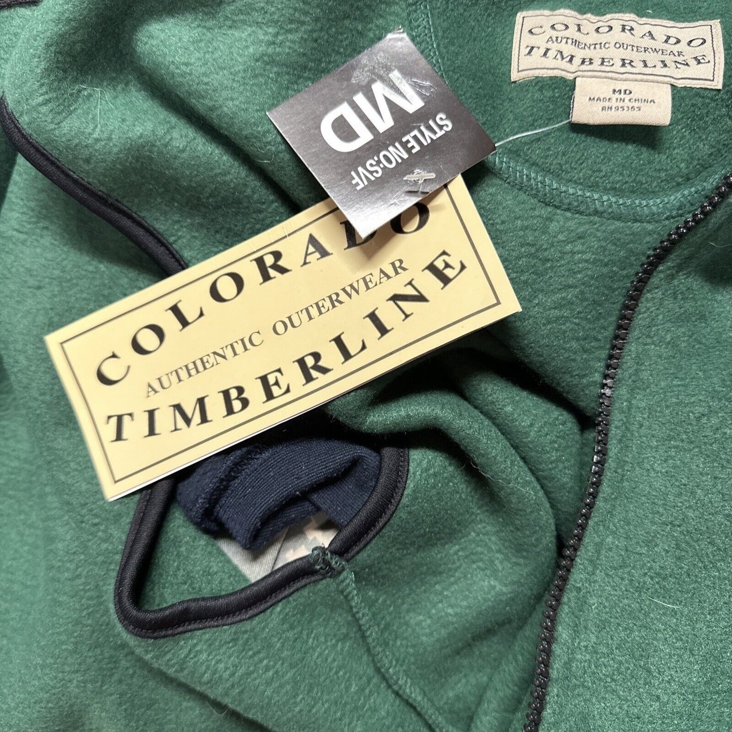 Men’s Green Colorado Timberline Full Zip Vest Medium Maine