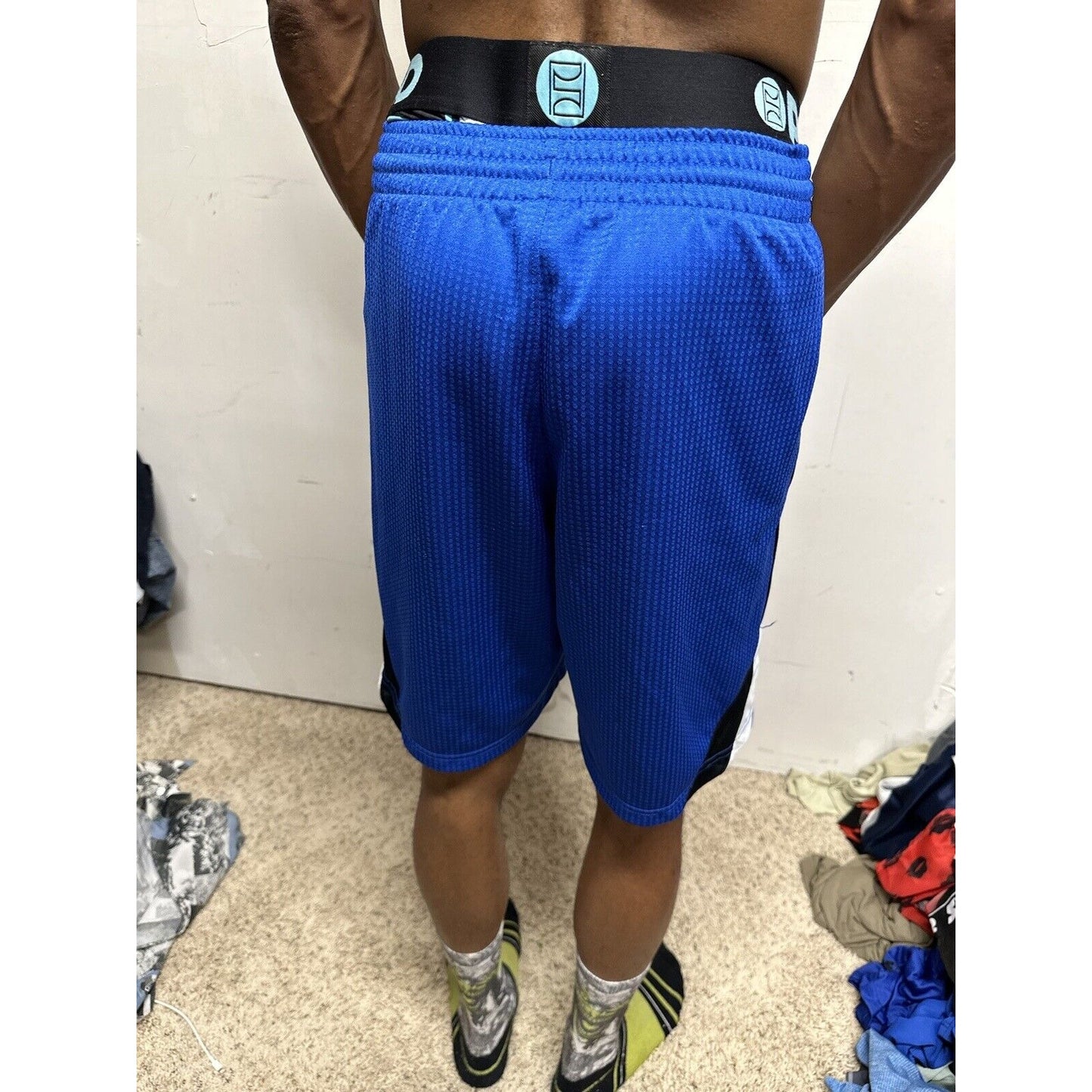 Men’s Blue Nike With Pockets Small Athletic Shorts