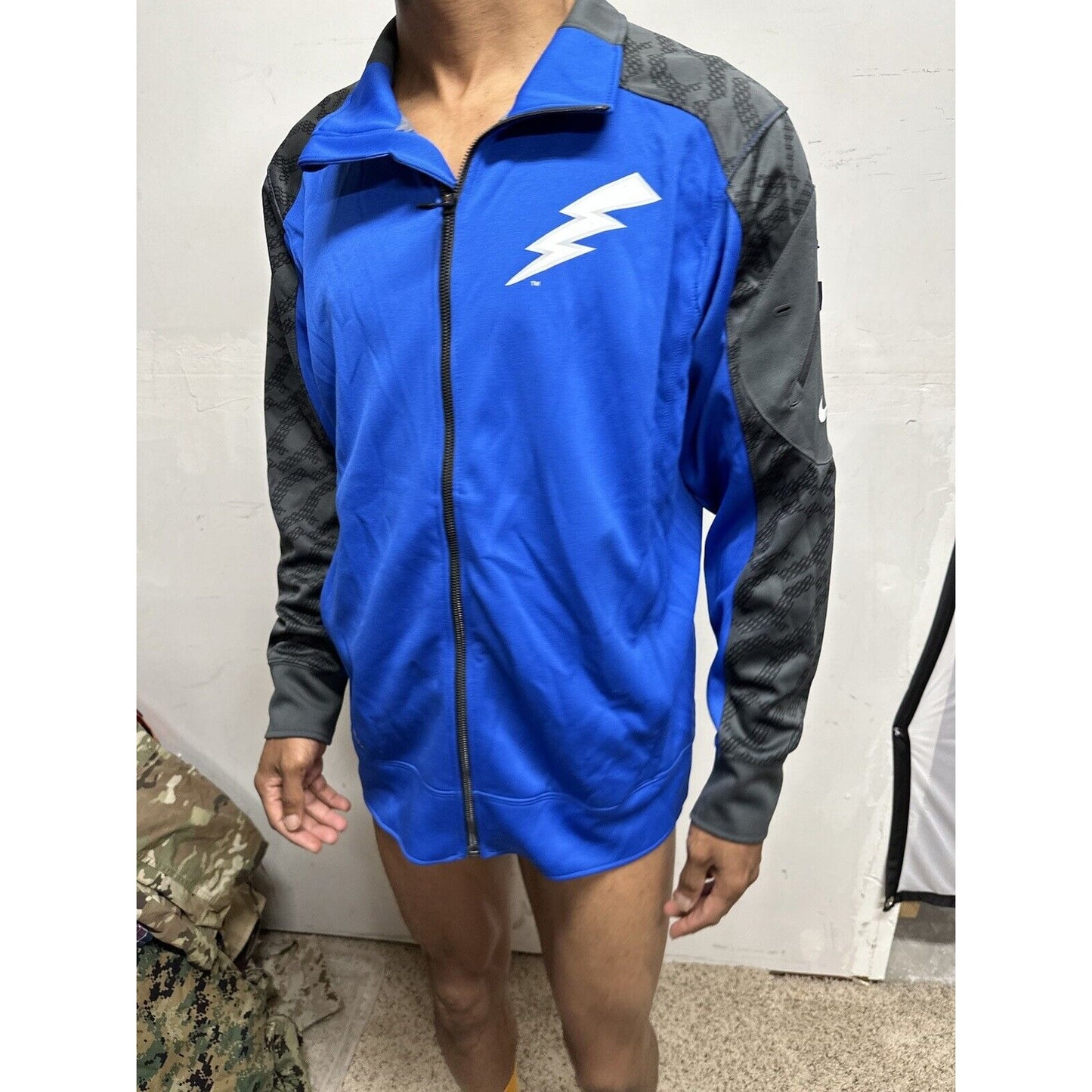 Men’s Blue USAFA Air Force Academy Falcons Zip Up Jacket nike dri fit medium