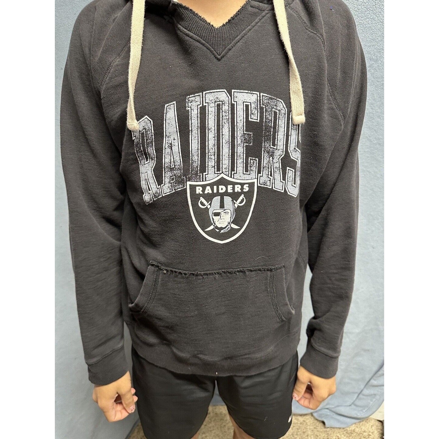 Men’s Black NFL Proline XL Fanatics Pullover Hoodie Raiders Football