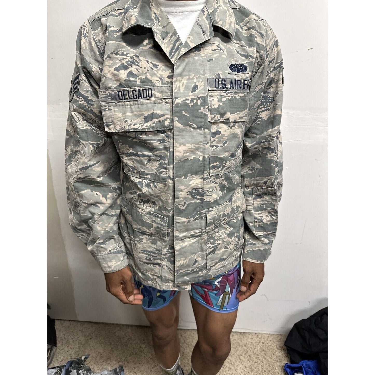 Men’s ABU Airman Battle Uniform USAF Top Blouse 38R Civil Air Patrol