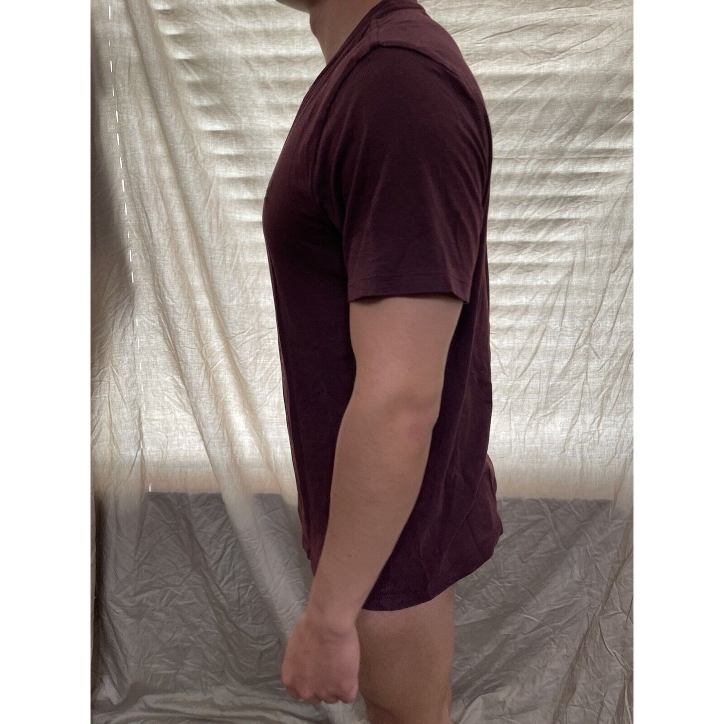 men's maroon american eagle medium standard fit t-shirt