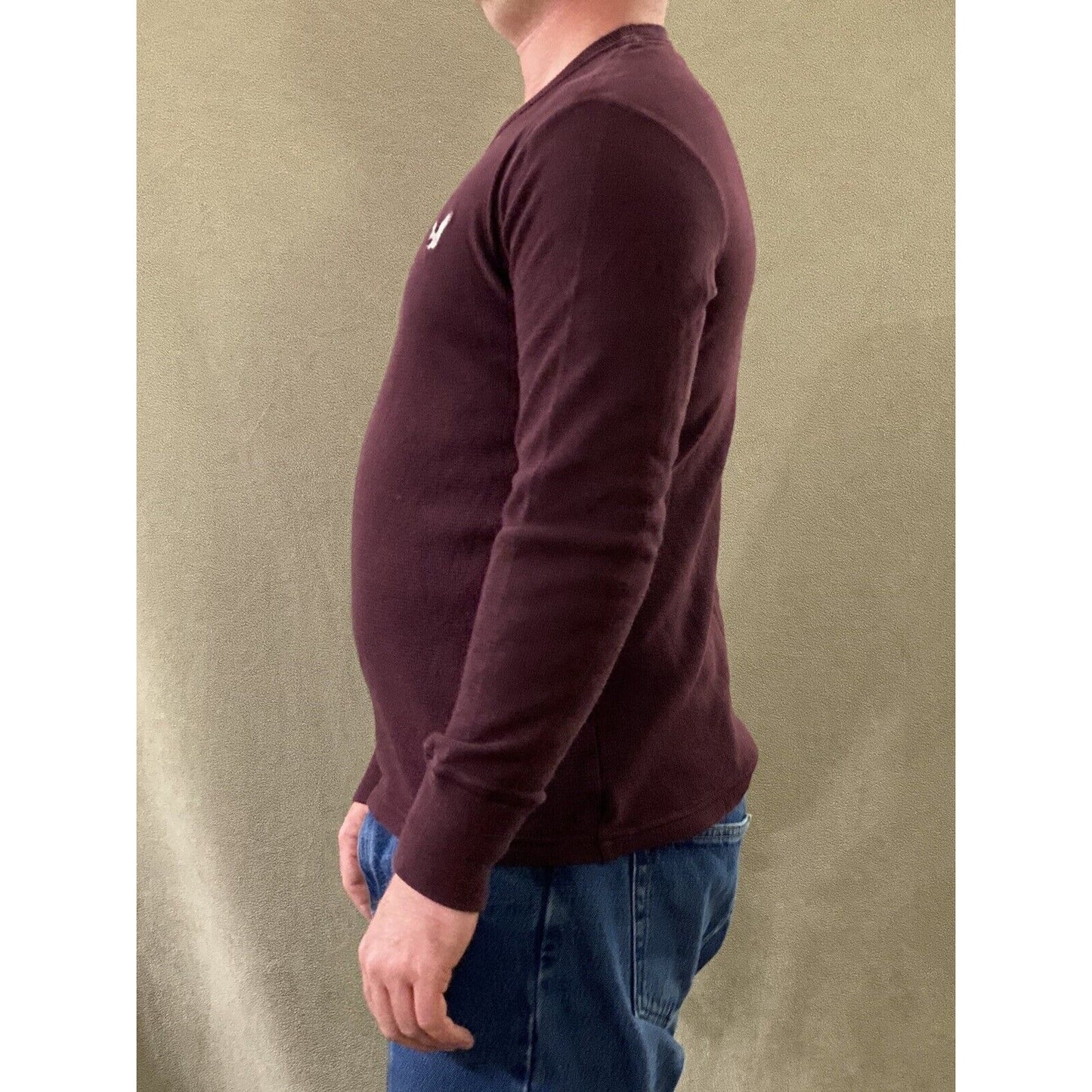 American Eagle Outfitters Men’s Medium Plum Vintage Fit Cotton Pullover Sweater