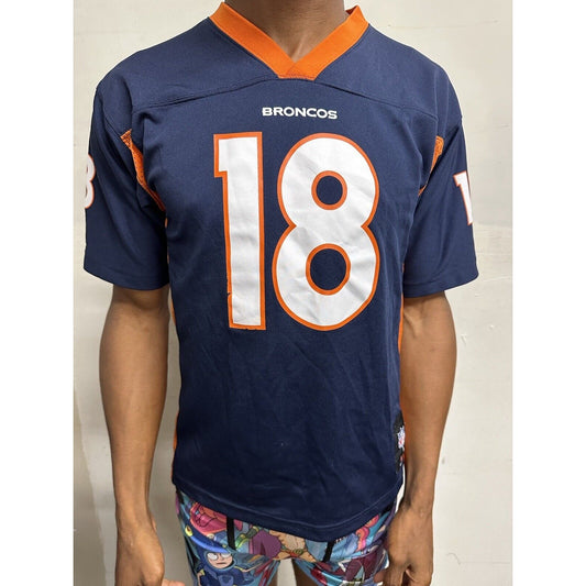 NFL Denver Broncos Peyton Manning 18 Kids Jersey Size Youth Large 14-16