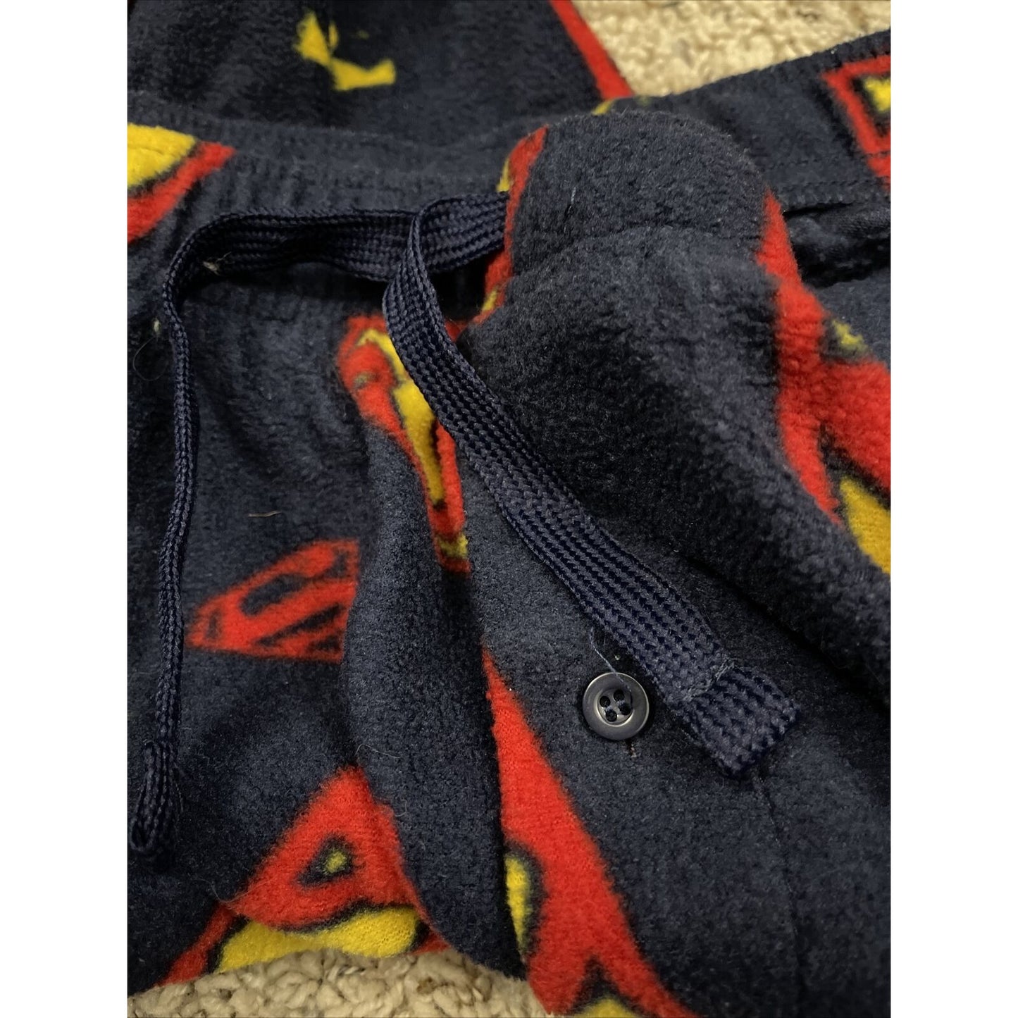 Men’s Superman XXL Lounge Pants sleepwear flannel with pockets