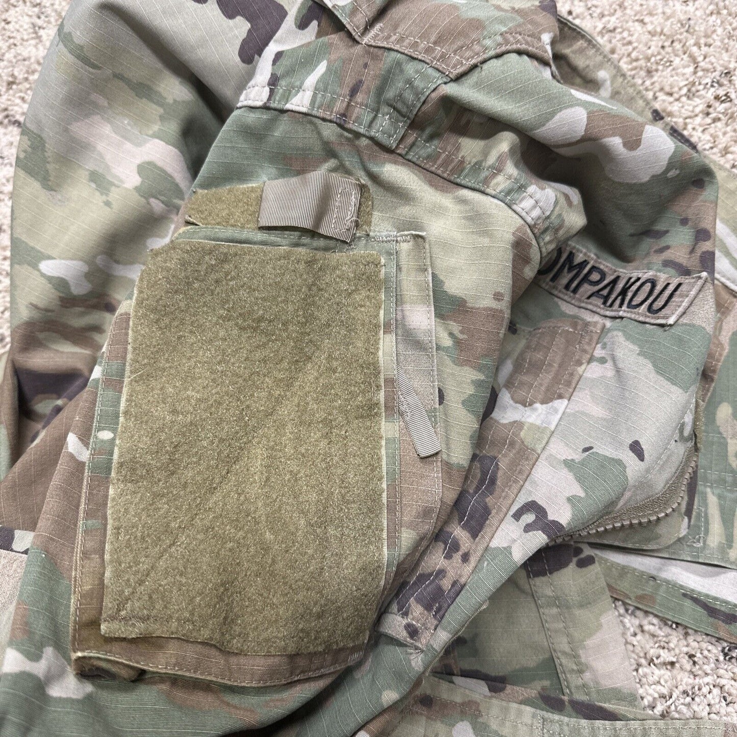 Men’s Ocp Top Medium Long Army Blouse Air Force With Patches
