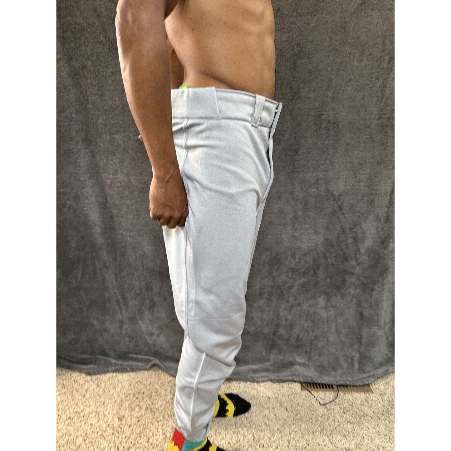 Men’s Gray Wilson Large Baseball Pants