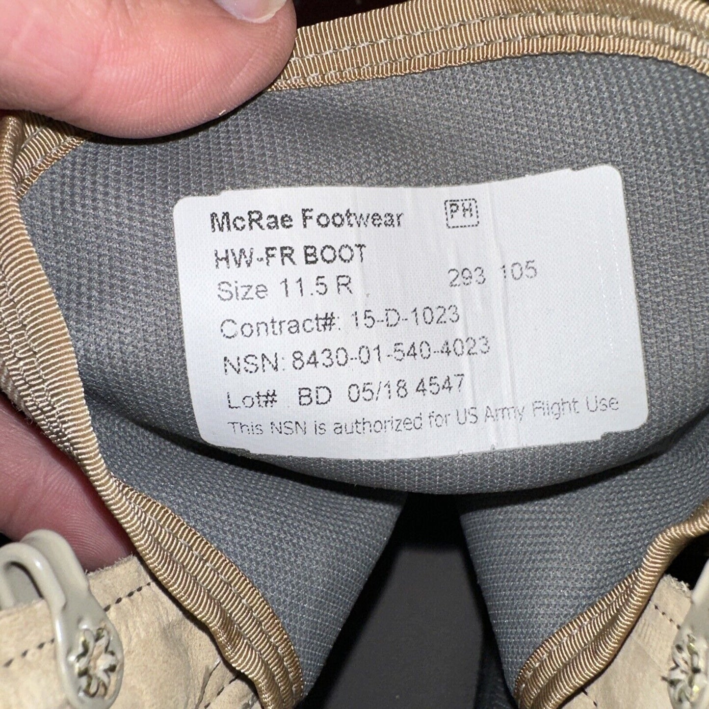 Men’s Military Boots McRae Footwear 11.5 R