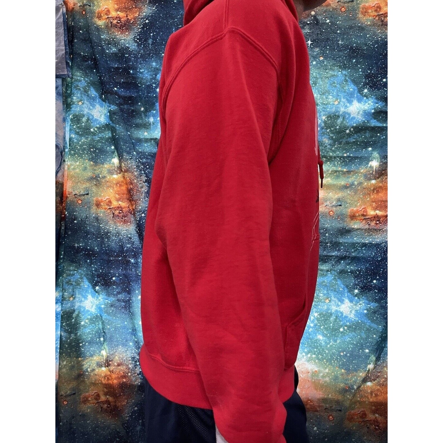 Men’s Gildan Red Large Say Watt #99 Hoodie