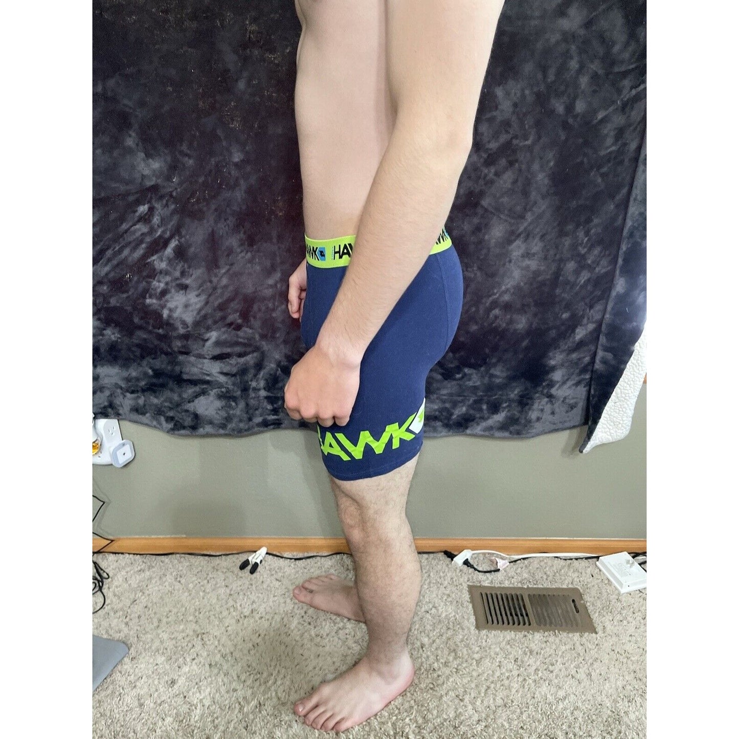 Men’s Medium Navy Blue Tony Hawk Compression Shorts