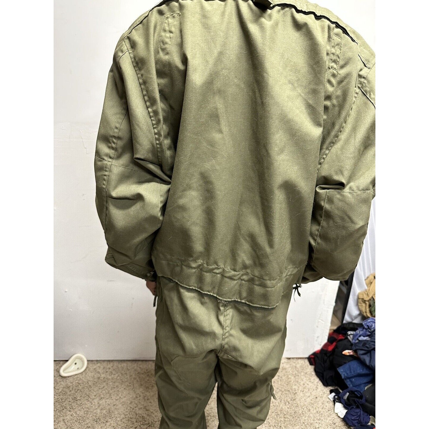 Men’s US Army Overalls Large Regular Military Uniform Combat With Patches