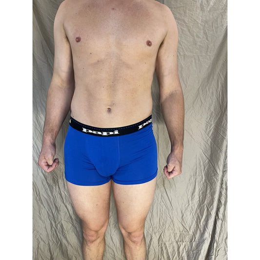 men's papi small blue trunk style boxer brief