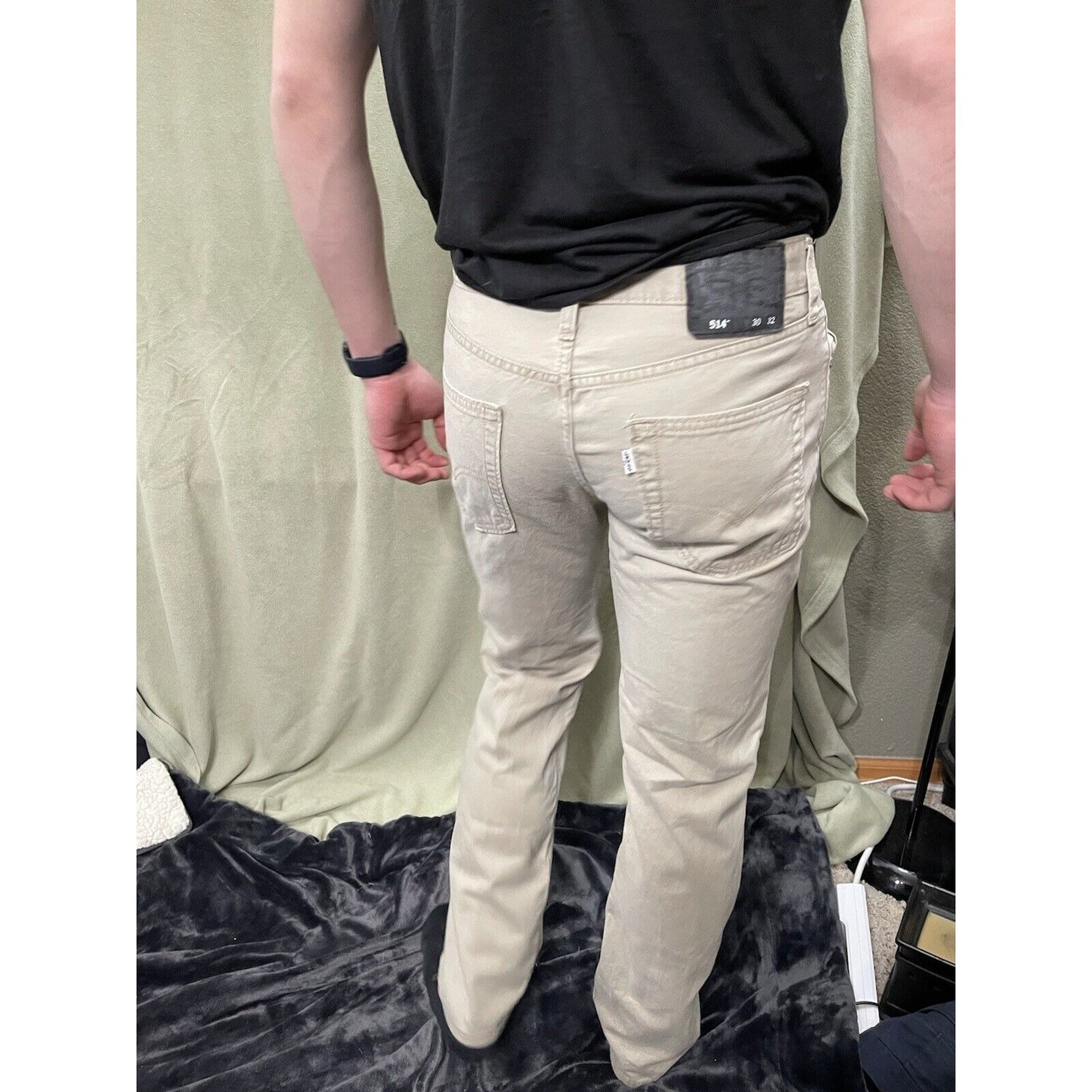 New Levi's 514 Men's 30 x 32 Tan/Khaki Cotton Straight-Fit Pants