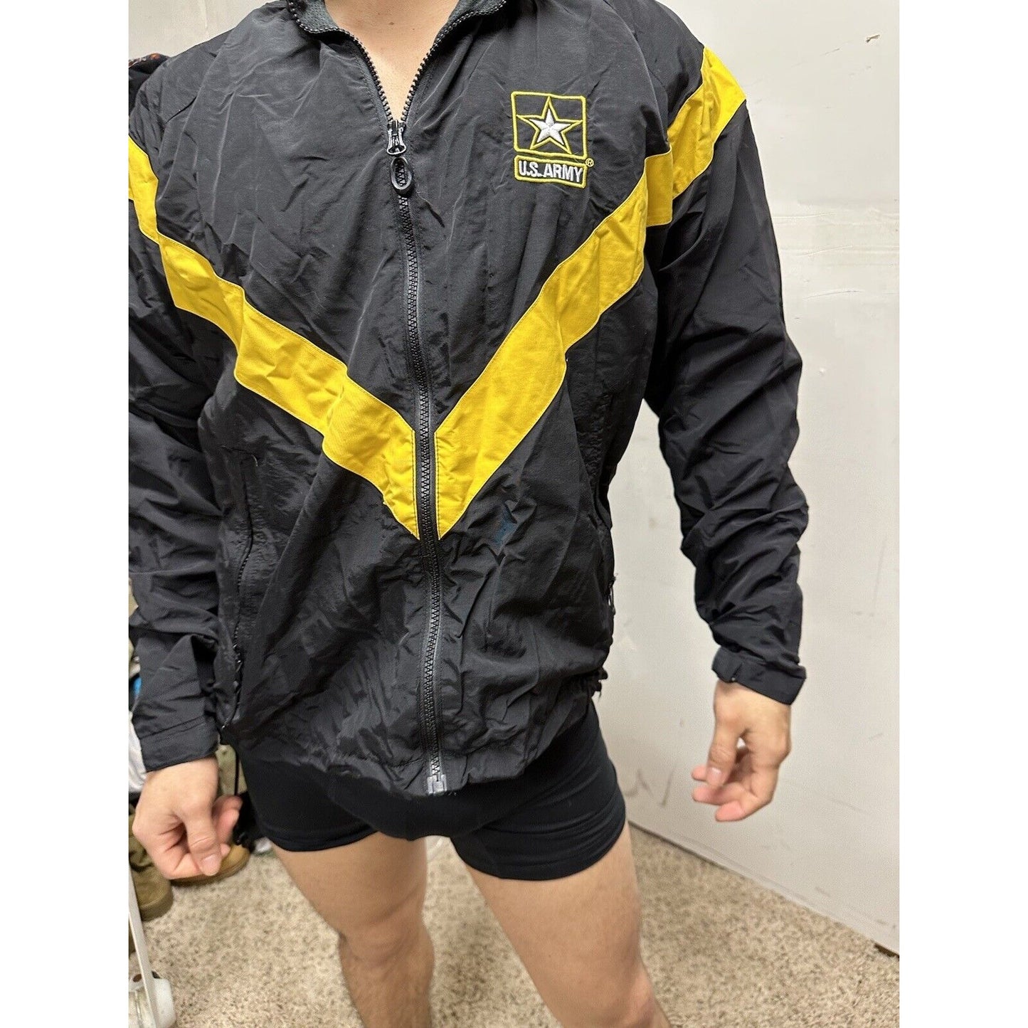 Men’s Army Jacket Apfu Small Regular Black Uniform Pt