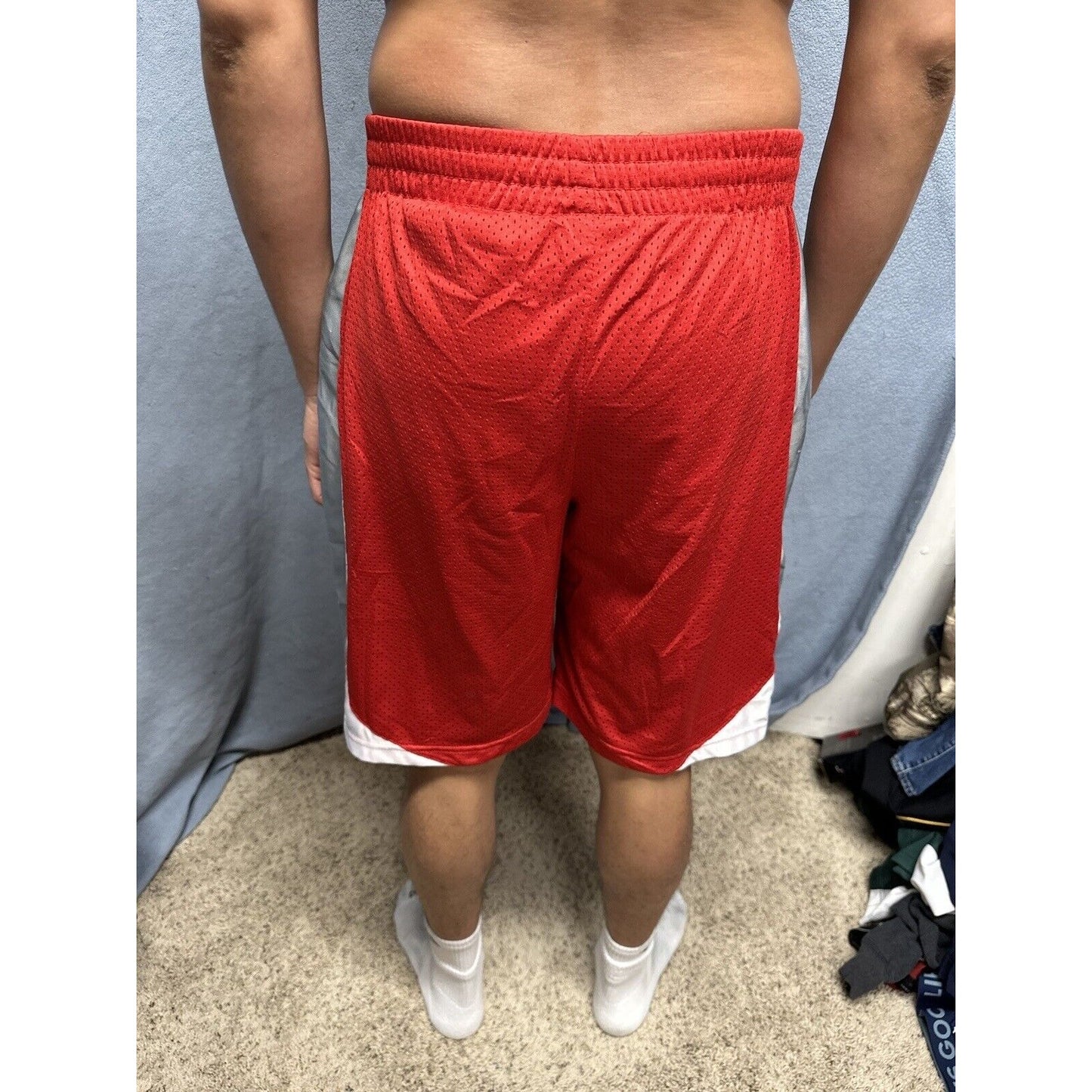 Men’s Red Ohio State Large Colosseum Athletic Shorts With Pockets