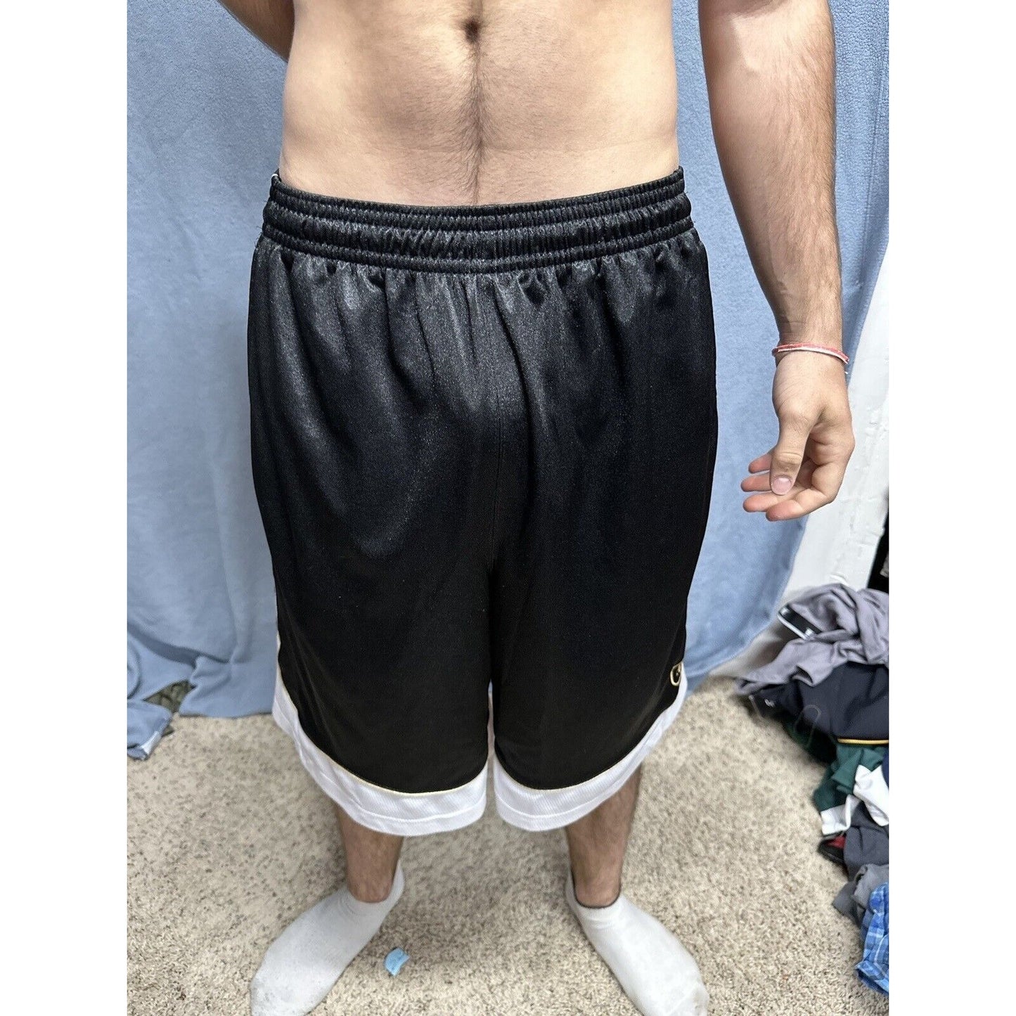 Men’s XL AND1 Black And White Athletic Shorts With Pockets