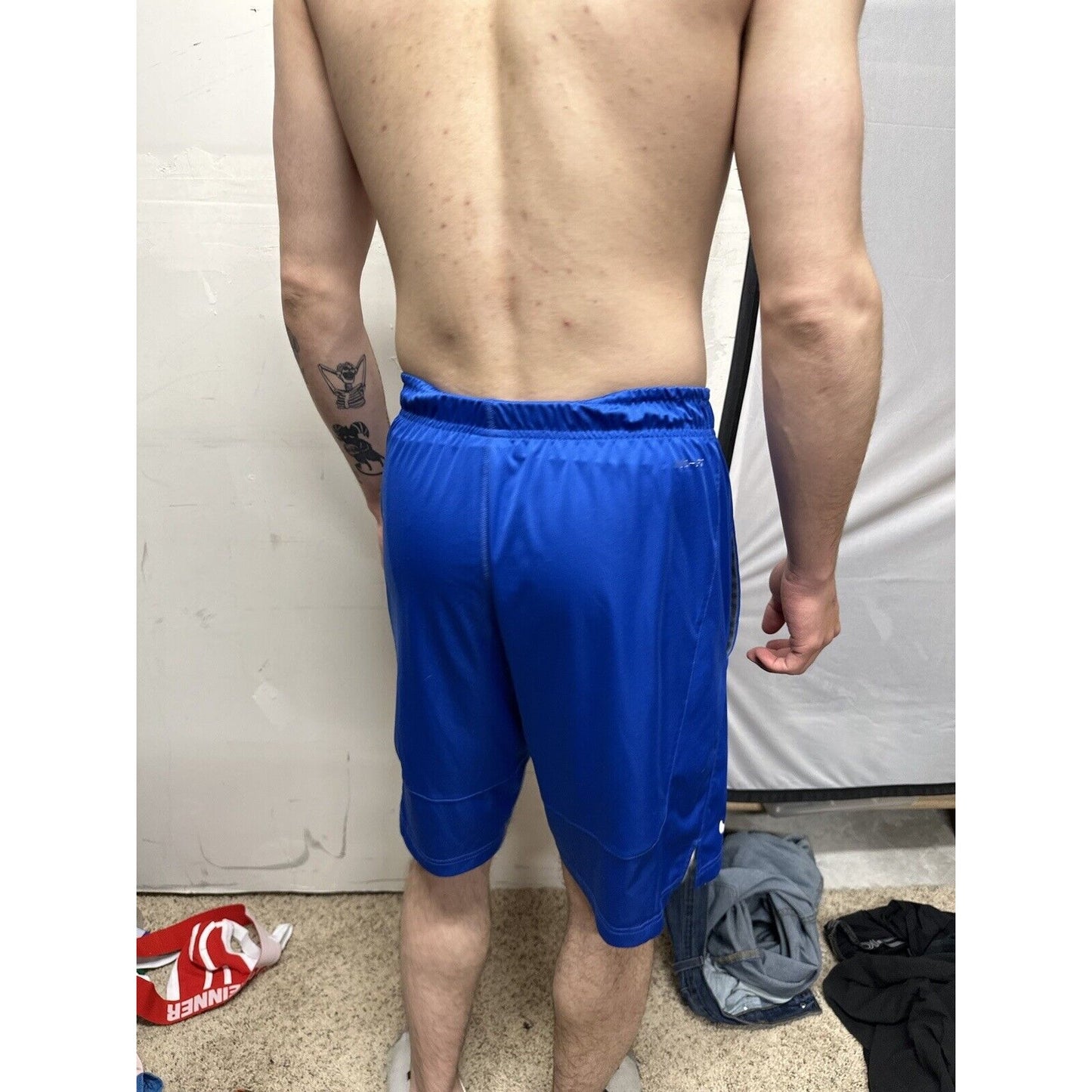 Men’s Air Force Blue Nike Dri Fit Small Workout Shorts