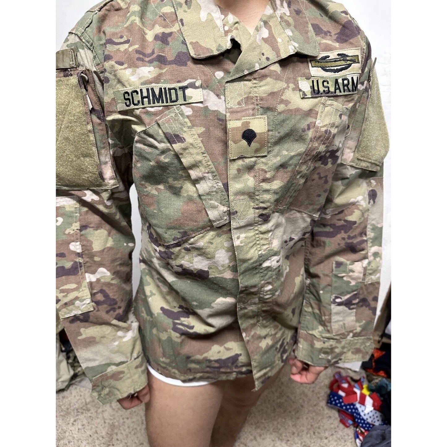 Men’s Ocp Top Specialist Rank Medium Regular Flame Resistant Army Combat Blouse