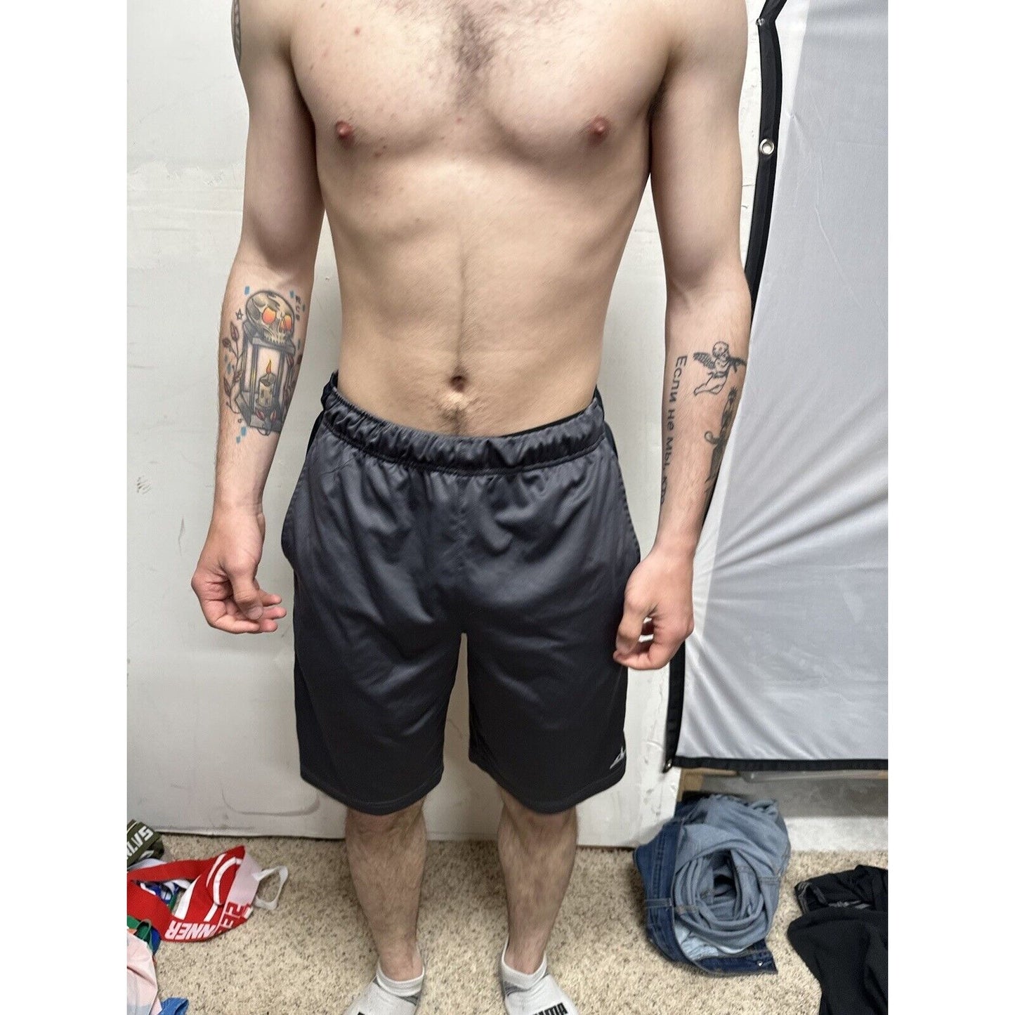 Men’s Gray Russell Athletics Medium Shorts