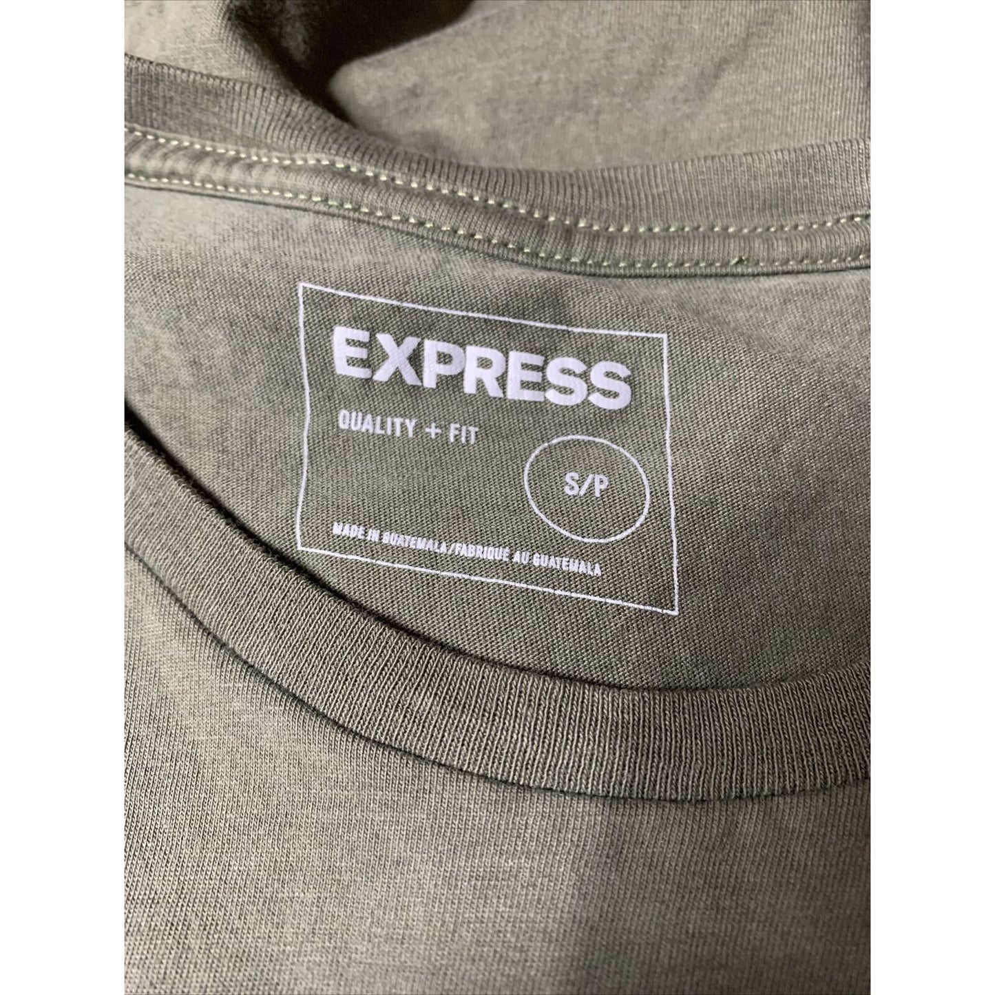 Men's Express T-Shirt Brand That Unites Graphic, Olive Green, New without tags