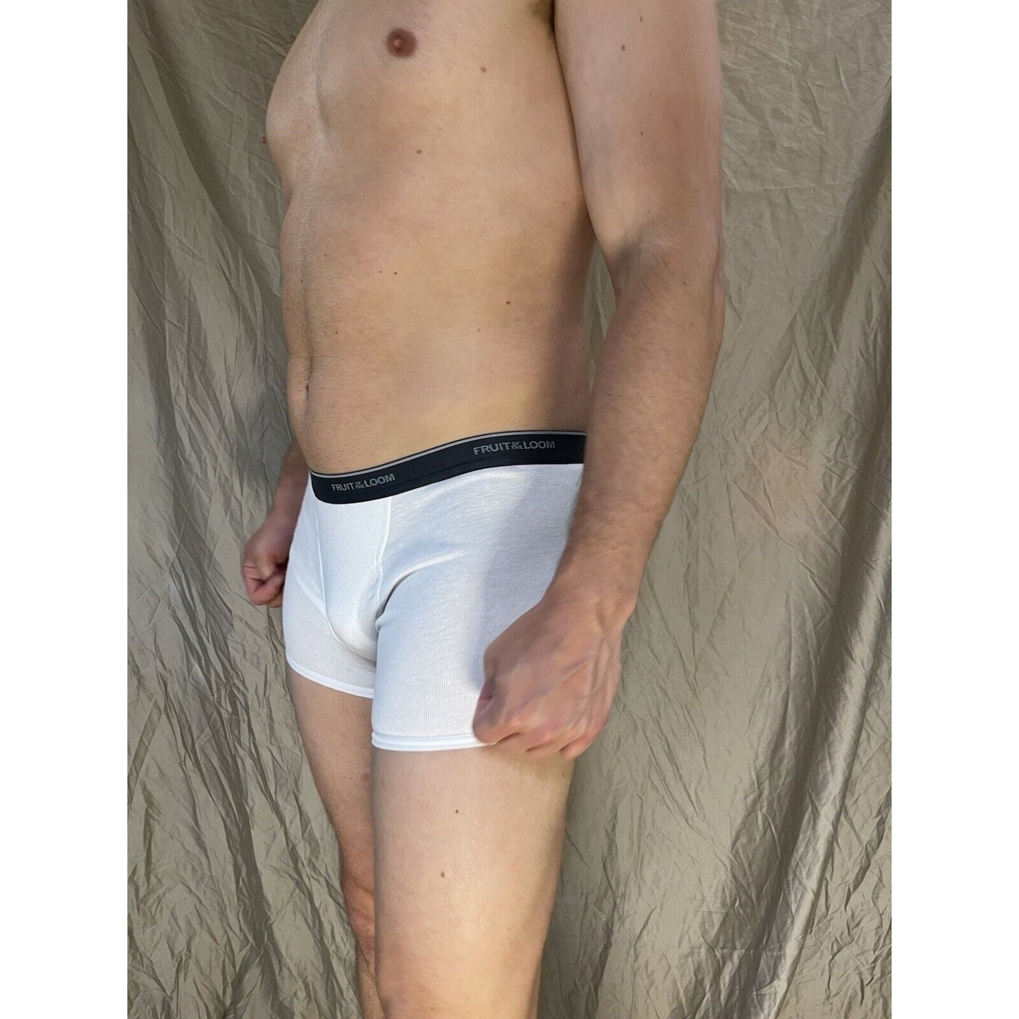 boy's large fruit of the loom boxer brief White