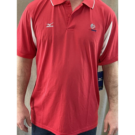 Mizuna USA Volleyball Men’s Large Red Shirt Lightweight Performance