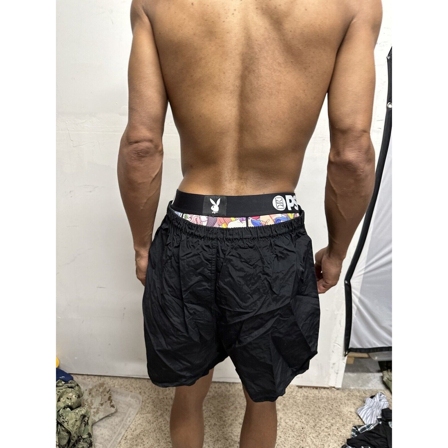 Men’s Army Pt Shorts Black Older Style Fits Like Large