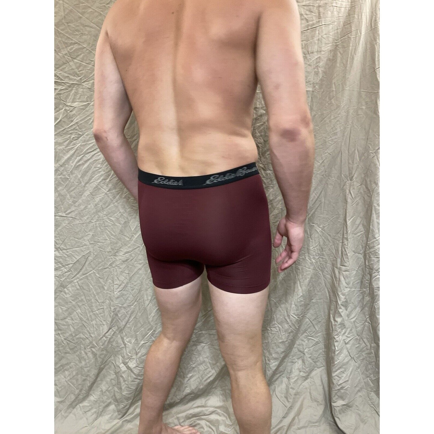 men's eddie bauer Maroon boxer brief