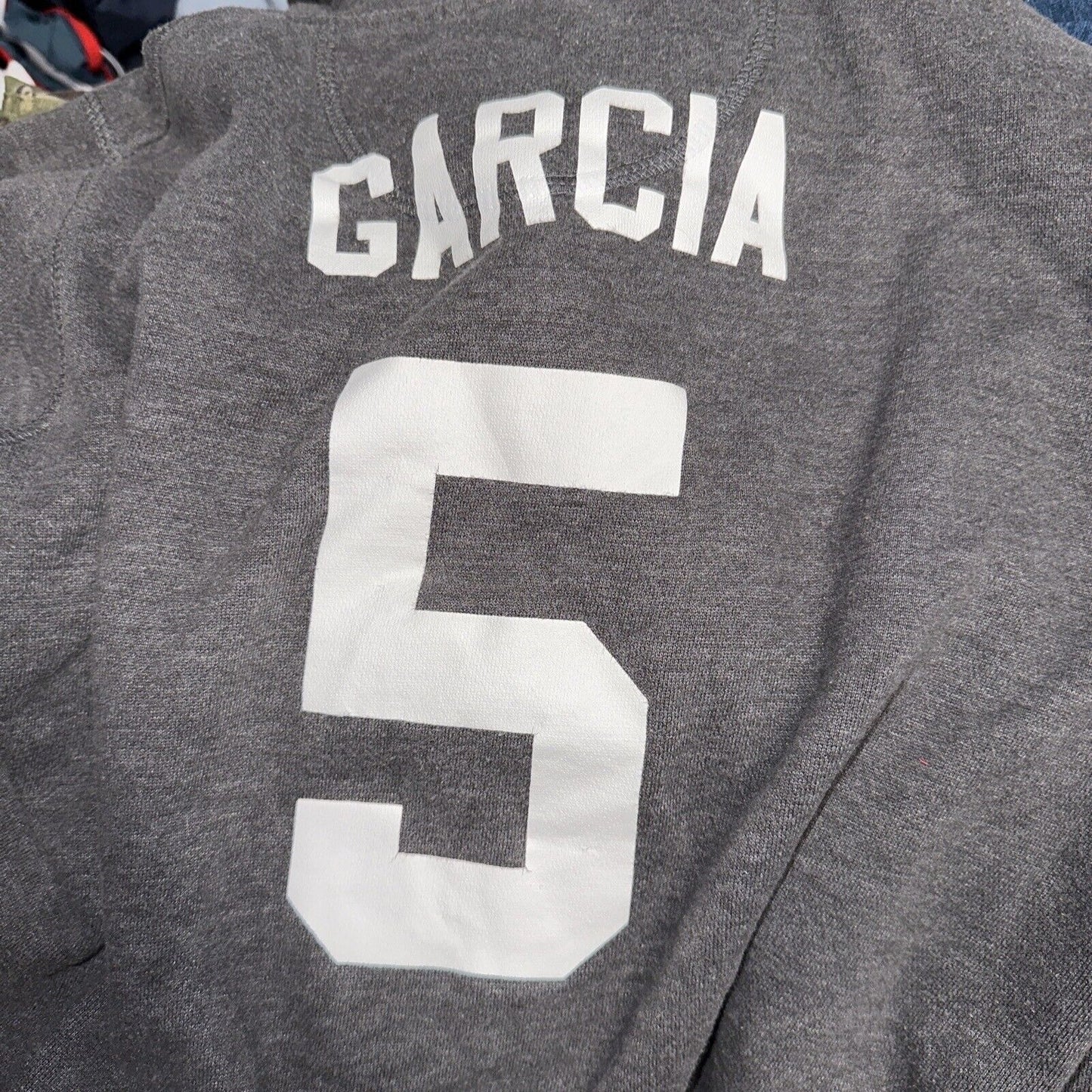 Men’s Large Gray NBA Store Pullover Hoodie San Antonio Spurs Garcia #5