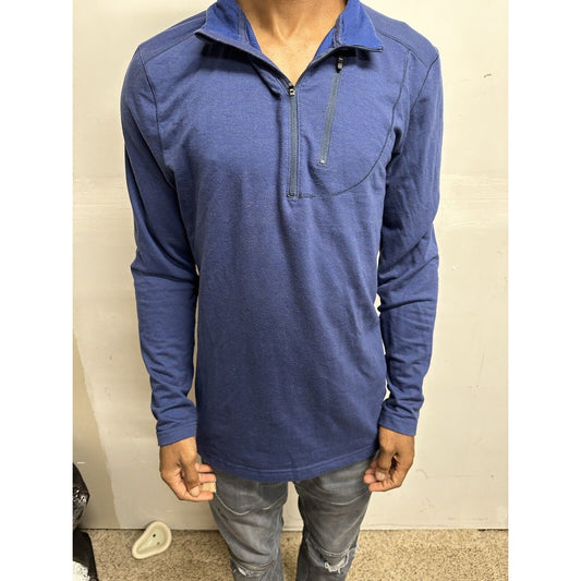 Men’s Swiss Tech Blue Medium 1/4 Zip Pullover Jacket