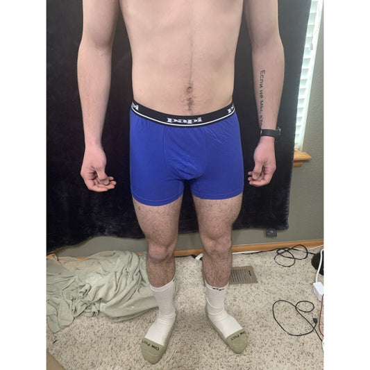 Men’s Papi Medium Boxer Briefs Royal Blue 5% Spandex