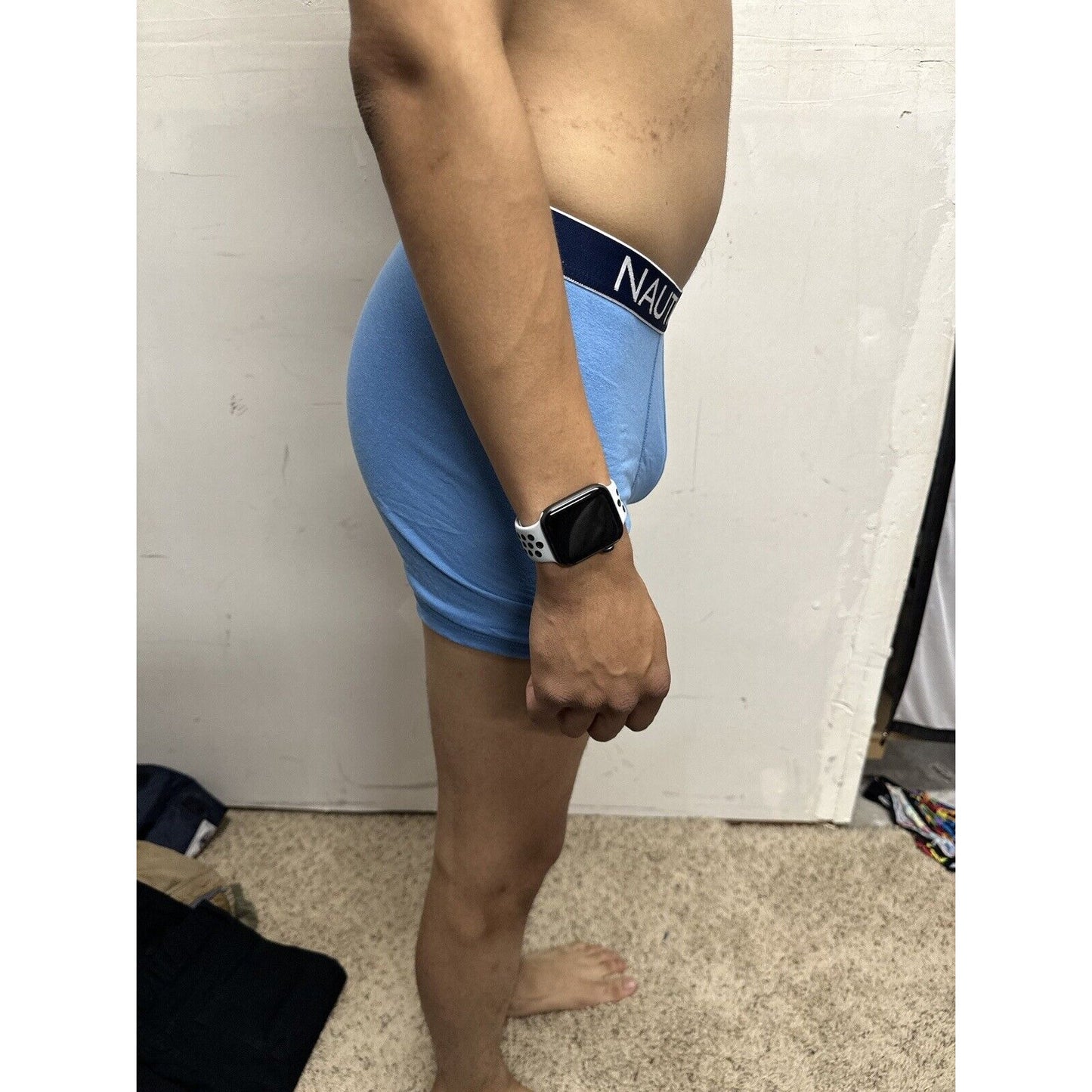 Men’s Nautica Light Blue Boxer Briefs Medium