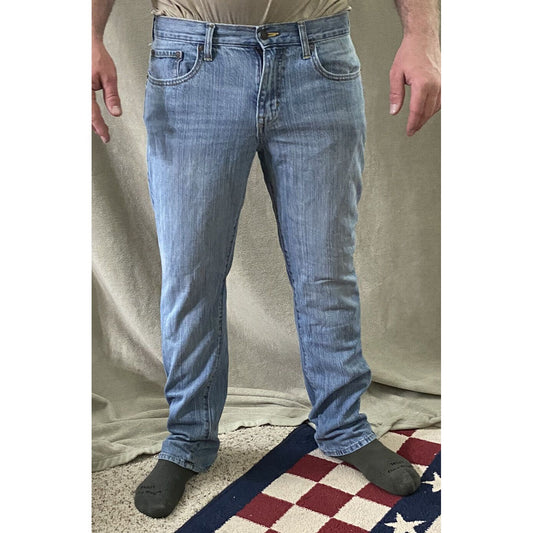 Old Navy Slim Men’s Size 34x32 Light-wash Denim Cotton Jeans
