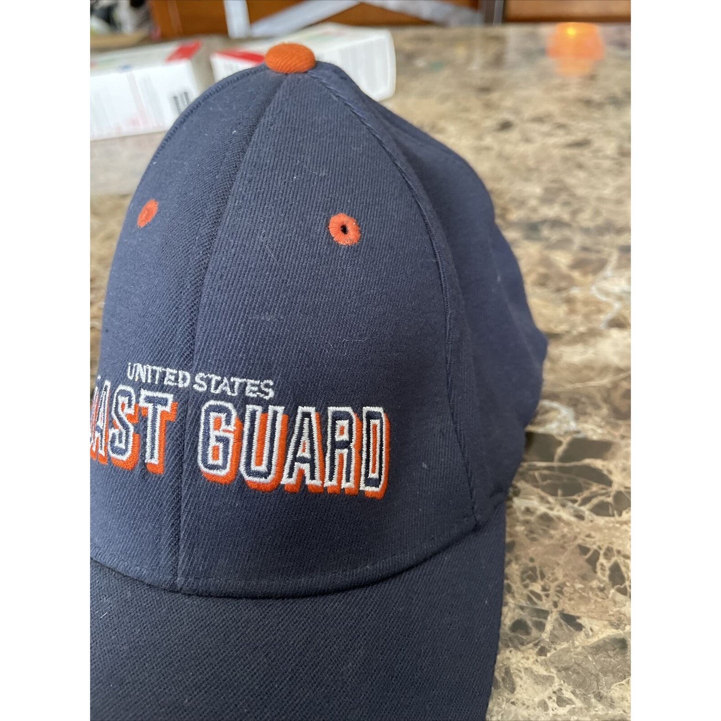 navy blue men’s united states coast guard ballcap hat oarsman 913