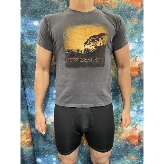 Men’s Small Gray New Zealand T-shirt Short Sleeve